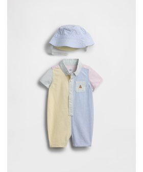 【ギャップ/GAP / KIDS】のオックスフォード ショートカバーオール コーデセット (ベビー) 人気、トレンドファッション・服の通販 founy(ファニー) ファッション Fashion キッズファッション Fashion for Kids ストライプ Stripe, Striped Pattern ダウン Down, Puffer パッチ Patch, Appliqué フロント Front, Front Design ブロック Block, Solid Block Pattern ベビー Baby, Babywear ポケット Pocket, Pocket Detail ラップ Wrap, Wrap Design リバーシブル Reversible, Two-Sided 半袖 Short Sleeve, Half Sleeve |ID:prp329100004877478