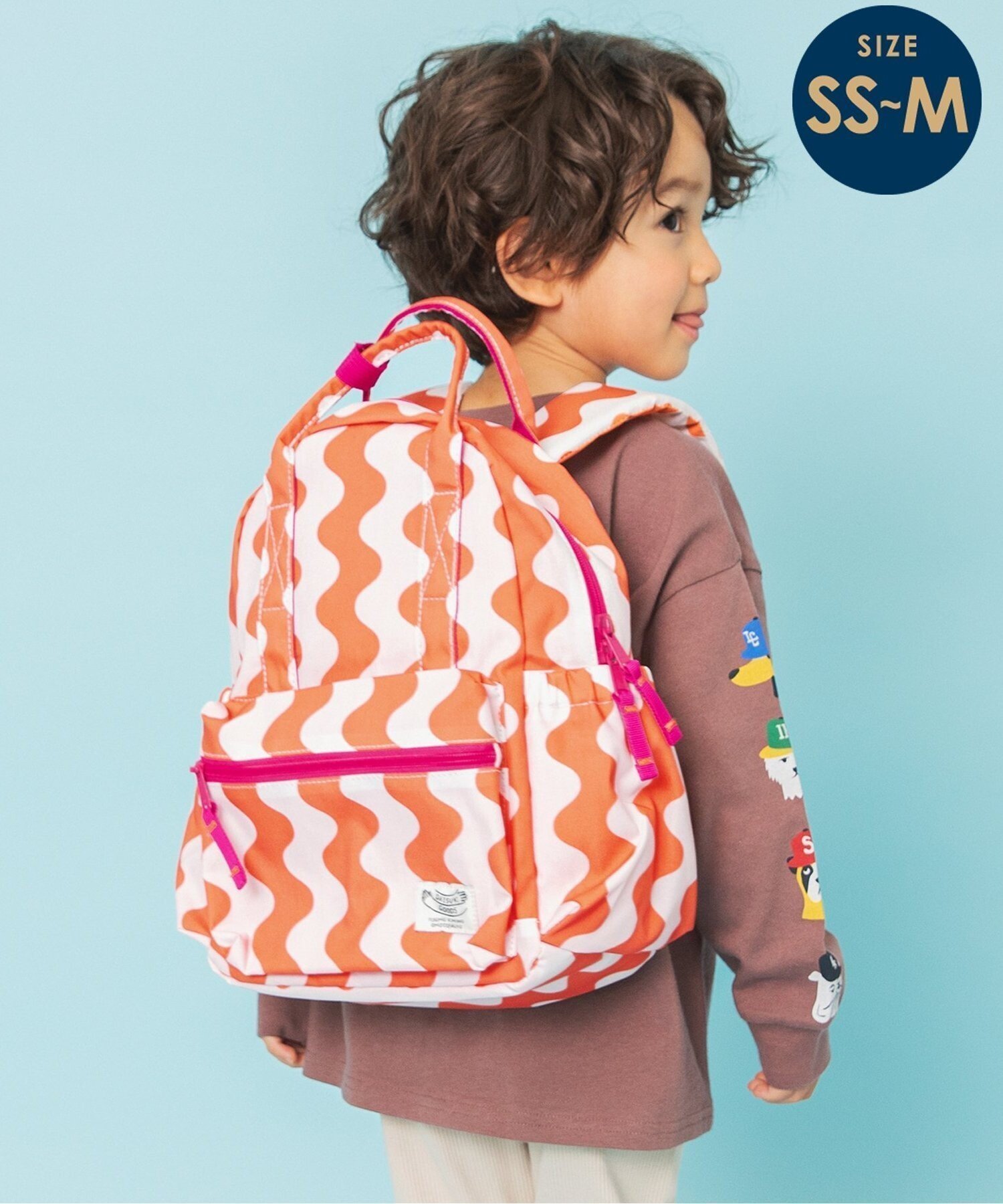 【エフオー オンラインストア/F.O.Online Store / KIDS】の【26春新作】DAISUKI リュック(SS-Mサイズ) インテリア・キッズ・メンズ・レディースファッション・服の通販 founy(ファニー) 　ファッション　Fashion　キッズファッション　Fashion for Kids　春　Spring　クッション　Cushion, Throw Pillow　ダブル　Double, Double-Breasted　ポケット　Pocket, Pocket Detail　リュック　Backpack, Rucksack　おすすめ　Recommended / Our Picks　2026年　2026　ストライプ柄|ID: prp329100004877479 ipo3291000000036384116