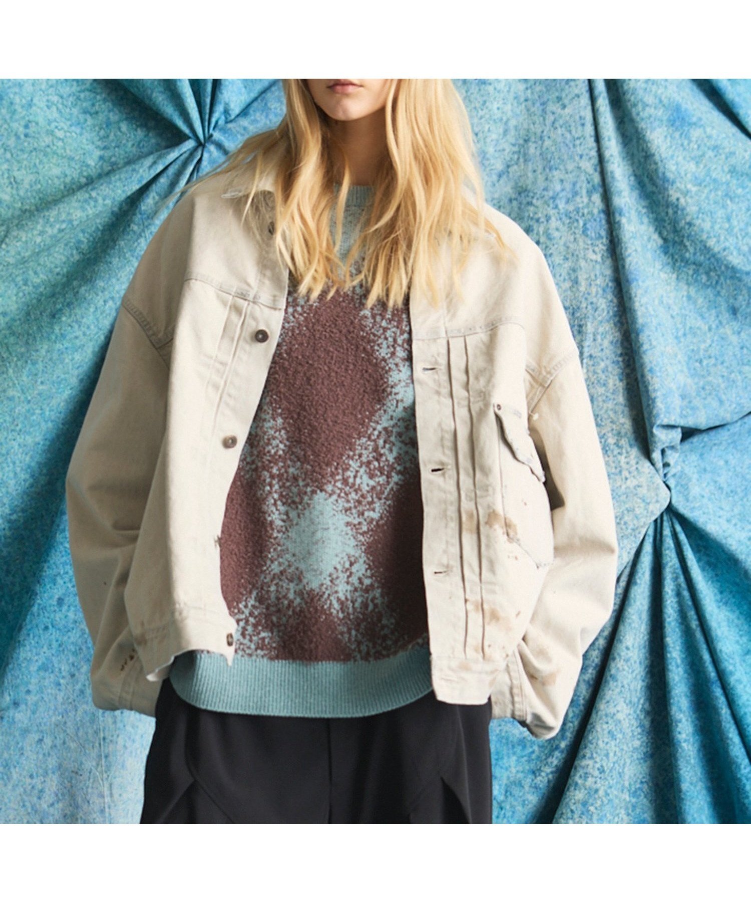 【メゾンスペシャル/MAISON SPECIAL / MEN】のPrime-Over Trucker Denim Jacket インテリア・キッズ・メンズ・レディースファッション・服の通販 founy(ファニー) 　ファッション　Fashion　メンズファッション　Fashion for Men　インディゴ　Indigo Denim　ヴィンテージ　Vintage Style　カフス　Cuff Design　ケミカル　Chemical, Chemical Wash　ストーン　Stone, Gem-Like　ダメージ　Distressed, Destroyed　デニム　Denim, Jeans Material　ブリーチ　Bleach, Washed Finish　リアル　Real, Realistic　WHT|ID: prp329100004877481 ipo3291000000036384124