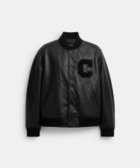 【コーチ/COACH / MEN】の【公式】レザー バーシティ ジャケット 人気、トレンドファッション・服の通販 founy(ファニー) ファッション Fashion メンズファッション Fashion for Men アウトレット Outlet / Clearance アクリル Acrylic Material シューズ Shoes, Footwear ジャケット Jacket, Outerwear スリーブ Sleeve, Long Sleeve / Short Sleeve ポケット Pocket, Pocket Detail メンズ Men's, Menswear 財布 Wallet, Purse thumbnail BLACK|ID: prp329100004877483 ipo3291000000036384138