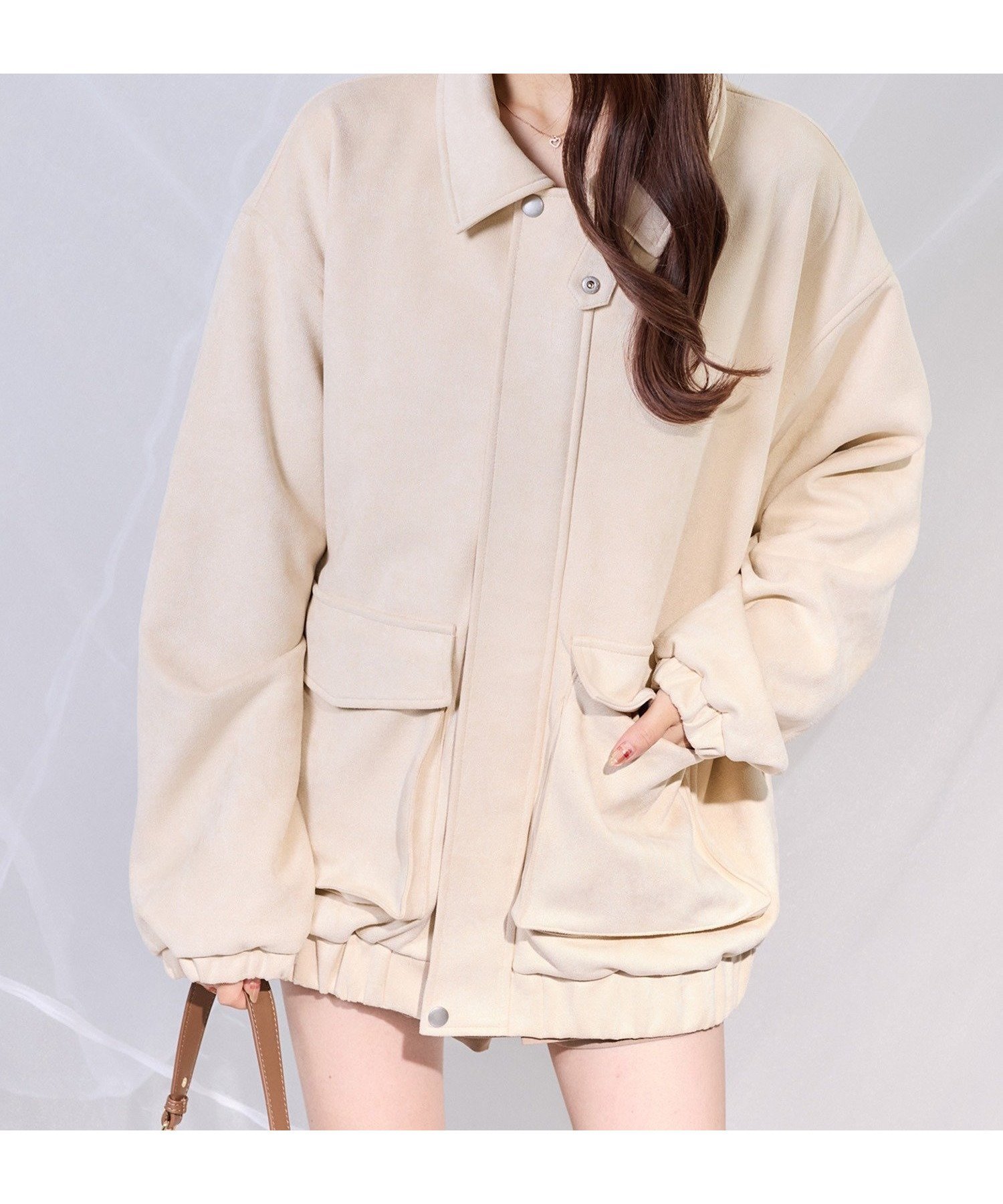 【ナイスクラップ/NICE CLAUP】のフェイクレザージャケット インテリア・キッズ・メンズ・レディースファッション・服の通販 founy(ファニー) 　ファッション　Fashion　レディースファッション　Fashion for Women　アウター　Coat / Outerwear Collection　レディースジャケット・軽アウター　Jackets　おすすめ　Recommended / Our Picks　ショルダー　Shoulder, Shoulder Strap　ドロップ　Drop Shoulder, Dropped Style　ポケット　Pocket, Pocket Detail　アイボリー|ID: prp329100004877484 ipo3291000000036384141