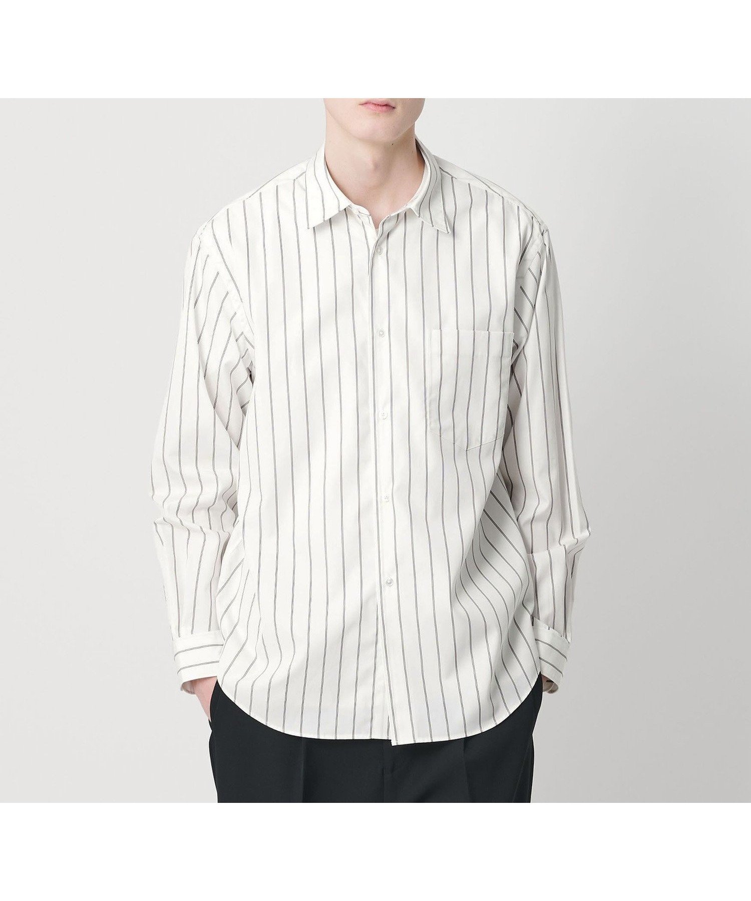 【ビューティ&ユース ユナイテッドアローズ/BEAUTY&YOUTH / UNITED ARROWS / MEN】のHI-LINE 120/2 ブロード レギュラー シャツ FORM型 インテリア・キッズ・メンズ・レディースファッション・服の通販 founy(ファニー) 　ファッション　Fashion　メンズファッション　Fashion for Men　ストライプ　Stripe, Striped Pattern　スニーカー　Sneakers, Trainers　スラックス　Slacks, Dress Pants　ドレス　Dress, One-Piece　バランス　Balance, Style Balance　ブロード　Broadcloth, Fine Cotton　モダン　Modern, Contemporary　レギュラー　Regular, Standard Fit　ワイド　Wide, Wide Fit　ワーク　Workwear, Utility Style　エレガント 上品　Elegant　OFF WHITE|ID: prp329100004877490 ipo3291000000036384167