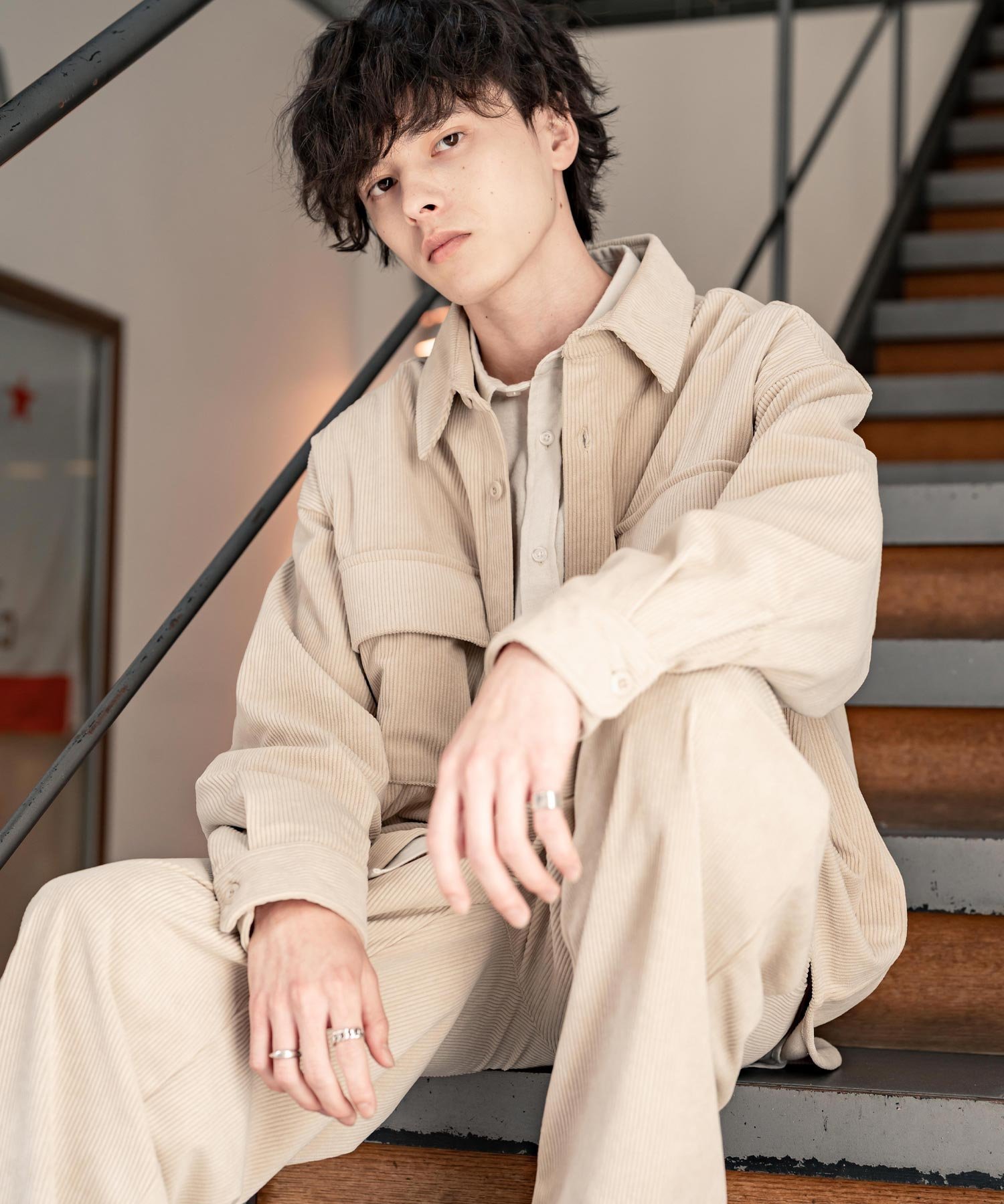 【ロッキーモンロー/Rocky Monroe】のコーデュロイセットアップ CPOシャツジャケット ワイドパンツ インテリア・キッズ・メンズ・レディースファッション・服の通販 founy(ファニー) 　ファッション　Fashion　レディースファッション　Fashion for Women　アウター　Coat / Outerwear Collection　レディースジャケット・軽アウター　Jackets　セットアップ　Matching Sets　レディースパンツ・ボトムス　Pants & Trousers / Bottoms　コーデュロイ　Corduroy, Cord Fabric　シューズ　Shoes, Footwear　ジャケット　Jacket, Outerwear　スニーカー　Sneakers, Trainers　セットアップ　Set-Up, Coordinated Outfit　ドロップ　Drop Shoulder, Dropped Style　フラップ　Flap, Flap Pocket　ポケット　Pocket, Pocket Detail　リラックス　Relax, Relaxed Fit　ループ　Loop, Loop Knit　ワイド　Wide, Wide Fit　再入荷　Restock / Back in Stock　エレガント 上品　Elegant　アイボリー|ID: prp329100004877498 ipo3291000000036384202