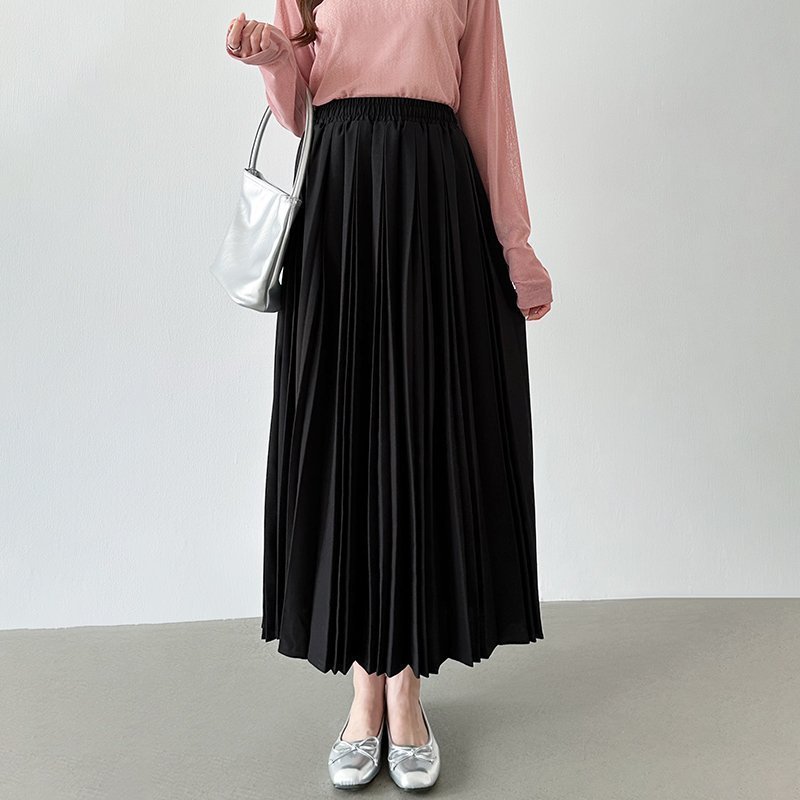 【ココモモ/COCOMOMO】のたっぷり大人プリーツ スカート ロングスカート 選べる丈 ロング マキシ インテリア・キッズ・メンズ・レディースファッション・服の通販 founy(ファニー) 　ファッション　Fashion　レディースファッション　Fashion for Women　スカート　Skirts　プリーツスカート / 上品フェミニンスタイル　Pleated Skirts　ロングスカート　Long Skirts / Maxi & Midi Skirts　おすすめ　Recommended / Our Picks　プリーツ　Pleats, Pleated　マキシ　Maxi, Full Length　ロング　Long, Long-Length　エレガント 上品　Elegant　ブラック|ID: prp329100004877504 ipo3291000000036384229
