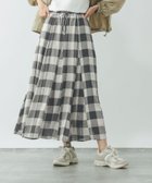 【グローバルワーク/GLOBAL WORK】のエアリーリラックスフレアスカート/147678 人気、トレンドファッション・服の通販 founy(ファニー) ファッション Fashion レディースファッション Fashion for Women スカート Skirts Aライン・フレアスカート A-Line & Flared Skirts シンプル Simple, Minimal ジャケット Jacket, Outerwear デニム Denim, Jeans Material ブルゾン Blouson, Bomber Jacket メタル Metal, Metal Parts エレガント 上品 Elegant 楽ちん Easy Fit, Comfortable thumbnail ブロックチェック02|ID: prp329100004877507 ipo3291000000036384248