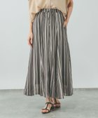【グローバルワーク/GLOBAL WORK】のエアリーリラックスフレアスカート/147678 人気、トレンドファッション・服の通販 founy(ファニー) ファッション Fashion レディースファッション Fashion for Women スカート Skirts Aライン・フレアスカート A-Line & Flared Skirts シンプル Simple, Minimal ジャケット Jacket, Outerwear デニム Denim, Jeans Material ブルゾン Blouson, Bomber Jacket メタル Metal, Metal Parts エレガント 上品 Elegant 楽ちん Easy Fit, Comfortable thumbnail ストライプ04|ID: prp329100004877507 ipo3291000000036384249