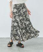 【グローバルワーク/GLOBAL WORK】のエアリーリラックスフレアスカート/147678 人気、トレンドファッション・服の通販 founy(ファニー) ファッション Fashion レディースファッション Fashion for Women スカート Skirts Aライン・フレアスカート A-Line & Flared Skirts シンプル Simple, Minimal ジャケット Jacket, Outerwear デニム Denim, Jeans Material ブルゾン Blouson, Bomber Jacket メタル Metal, Metal Parts エレガント 上品 Elegant 楽ちん Easy Fit, Comfortable thumbnail ブラック花柄09|ID: prp329100004877507 ipo3291000000036384250