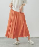 【グローバルワーク/GLOBAL WORK】のエアリーリラックスフレアスカート/147678 人気、トレンドファッション・服の通販 founy(ファニー) ファッション Fashion レディースファッション Fashion for Women スカート Skirts Aライン・フレアスカート A-Line & Flared Skirts シンプル Simple, Minimal ジャケット Jacket, Outerwear デニム Denim, Jeans Material ブルゾン Blouson, Bomber Jacket メタル Metal, Metal Parts エレガント 上品 Elegant 楽ちん Easy Fit, Comfortable thumbnail オレンジ45|ID: prp329100004877507 ipo3291000000036384253