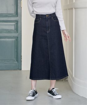 【イッカ/ikka】のデニムロングスカート 人気、トレンドファッション・服の通販 founy(ファニー) ファッション Fashion レディースファッション Fashion for Women スカート Skirts ロングスカート Long Skirts / Maxi & Midi Skirts シンプル Simple, Minimal ストレッチ Stretch, Stretchy Fabric スリット Slit, Slit Detail デニム Denim, Jeans Material ベーシック Basic, Essential ポケット Pocket, Pocket Detail ロング Long, Long-Length |ID:prp329100004877509