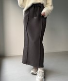 【ジュノア/JUNOAH】の裏起毛フロントラインスウェットスカート 人気、トレンドファッション・服の通販 founy(ファニー) ファッション Fashion レディースファッション Fashion for Women スカート Skirts thumbnail チャコール|ID: prp329100004877514 ipo3291000000036384279