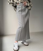 【ジュノア/JUNOAH】の裏起毛フロントラインスウェットスカート 人気、トレンドファッション・服の通販 founy(ファニー) ファッション Fashion レディースファッション Fashion for Women スカート Skirts thumbnail 杢グレー|ID: prp329100004877514 ipo3291000000036384280
