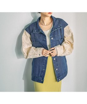 【レプシィム ローリーズファーム/LEPSIM LOWRYS FARM】の刺繍レースドッキングカバーオール 人気、トレンドファッション・服の通販 founy(ファニー) ファッション Fashion レディースファッション Fashion for Women コンパクト Compact, Small Size デニム Denim, Jeans Material トレンド Trend, Trending Now ドッキング Docking, Mixed Material レース Lace, Lace Fabric ワイド Wide, Wide Fit 今季 This Season, Current Season 春 Spring |ID:prp329100004878464