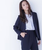 【ナチュラル ビューティー ベーシック/NATURAL BEAUTY BASIC】のダブルクロスストレッチ SETUP ノーカラージャケット 人気、トレンドファッション・服の通販 founy(ファニー) ファッション Fashion レディースファッション Fashion for Women アウター Coat / Outerwear Collection レディースジャケット・軽アウター Jackets ノーカラージャケット / シンプル上品コーデ Collarless Jackets おすすめ Recommended / Our Picks コンパクト Compact, Small Size ジャケット Jacket, Outerwear ストレッチ Stretch, Stretchy Fabric スリット Slit, Slit Detail スーツ Suit, Formalwear ダブル Double, Double-Breasted thumbnail ネイビー|ID: prp329100004878466 ipo3291000000036394412