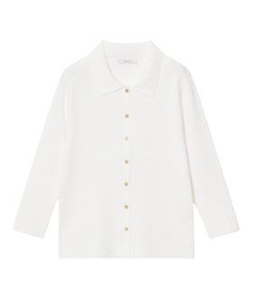 【アナイ/ANAYI】の襟付きリブカーディガン 人気、トレンドファッション・服の通販 founy(ファニー) ファッション Fashion レディースファッション Fashion for Women トップス・カットソー Cut & Sew Tops カーディガン・羽織り Layered Style Cardigans イエロー Yellow ストレッチ Stretch, Stretchy Fabric スマート Smart, Elegant トレンド Trend, Trending Now S/S・春夏 SS, Spring/Summer, Warm Season 再入荷 Restock / Back in Stock 夏 Summer |ID:prp329100004878509