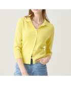 【アナイ/ANAYI】の襟付きリブカーディガン 人気、トレンドファッション・服の通販 founy(ファニー) ファッション Fashion レディースファッション Fashion for Women トップス・カットソー Cut & Sew Tops カーディガン・羽織り Layered Style Cardigans イエロー Yellow ストレッチ Stretch, Stretchy Fabric スマート Smart, Elegant トレンド Trend, Trending Now S/S・春夏 SS, Spring/Summer, Warm Season 再入荷 Restock / Back in Stock 夏 Summer thumbnail yellow|ID: prp329100004878509 ipo3291000000036395311
