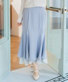 【ミッシュマッシュ/MISCH MASCH】の裾シアーマーメイドスカート MM617209 人気、トレンドファッション・服の通販 founy(ファニー) ファッション Fashion レディースファッション Fashion for Women スカート Skirts シアー Sheer, See-Through シフォン Chiffon, Lightweight Fabric スリット Slit, Slit Detail 今季 This Season, Current Season 切替 Switching, Contrast Panel thumbnail ブルー|ID: prp329100004878563 ipo3291000000036396498
