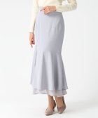 【ミッシュマッシュ/MISCH MASCH】の裾シアーマーメイドスカート MM617209 人気、トレンドファッション・服の通販 founy(ファニー) ファッション Fashion レディースファッション Fashion for Women スカート Skirts シアー Sheer, See-Through シフォン Chiffon, Lightweight Fabric スリット Slit, Slit Detail 今季 This Season, Current Season 切替 Switching, Contrast Panel thumbnail グレー|ID: prp329100004878563 ipo3291000000036396501