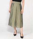 【ダブルフェイス トウキョー/Doubleface Tokyo】のオーガンジータックフレアスカート カーキ|ID: prp329100004878570 ipo3291000000036396606