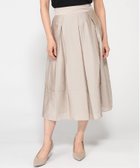 【ダブルフェイス トウキョー/Doubleface Tokyo】のオーガンジータックフレアスカート ベージュ|ID: prp329100004878570 ipo3291000000036396611