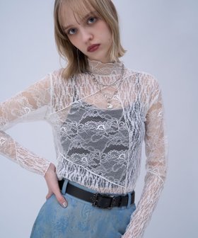 【ハレ/HARE】のドッキングレースシアートップス 人気、トレンドファッション・服の通販 founy(ファニー) ファッション Fashion レディースファッション Fashion for Women トップス・カットソー Cut & Sew Tops おすすめ Recommended / Our Picks イヤリング Earrings インナー Innerwear ウェーブ Wavy Pattern カーゴパンツ Cargo Pants, Utility Pants カーディガン Cardigan, Knitwear キャミワンピース Cami Dress, Slip Dress ジャケット Jacket, Outerwear ストレート Straight, Straight Cut デニム Denim, Jeans Material ネックレス Necklace, Pendant Necklace パッチワーク Patchwork, Mixed Fabric フェミニン Feminine, Girly フレア Flare, Flared モックネック Mock Neck, Short Turtleneck レース Lace, Lace Fabric ロング Long, Long-Length ワイド Wide, Wide Fit エレガント 上品 Elegant |ID:prp329100004878583