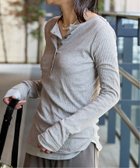 【ジャーナルスタンダード/JOURNAL STANDARD】の《追加3》シアーテレコヘンリーネックプルオーバー 人気、トレンドファッション・服の通販 founy(ファニー) ファッション Fashion レディースファッション Fashion for Women トップス・カットソー Cut & Sew Tops カジュアルプルオーバー・ニットトップス Pullovers & Knit Tops / Casual Pullovers イエロー Yellow インナー Innerwear エレガント 上品 Elegant thumbnail グレー|ID: prp329100004878587 ipo3291000000036396827