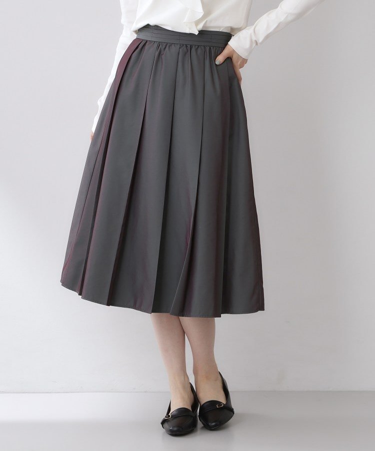 【インデックス/INDEX】のタックフレアスカート【洗濯機OK】 人気、トレンドファッション・服の通販 founy(ファニー) 　ファッション　Fashion　レディースファッション　Fashion for Women　スカート　Skirts　Aライン・フレアスカート　A-Line & Flared Skirts　エレガント 上品　Elegant　シャンブレー　Chambray, Denim-Like Fabric　スマート　Smart, Elegant　フォルム　Silhouette, Form　フレア　Flare, Flared　ベーシック　Basic, Essential　ポケット　Pocket, Pocket Detail　 other-1|ID: prp329100004878591 ipo3291000000036396890