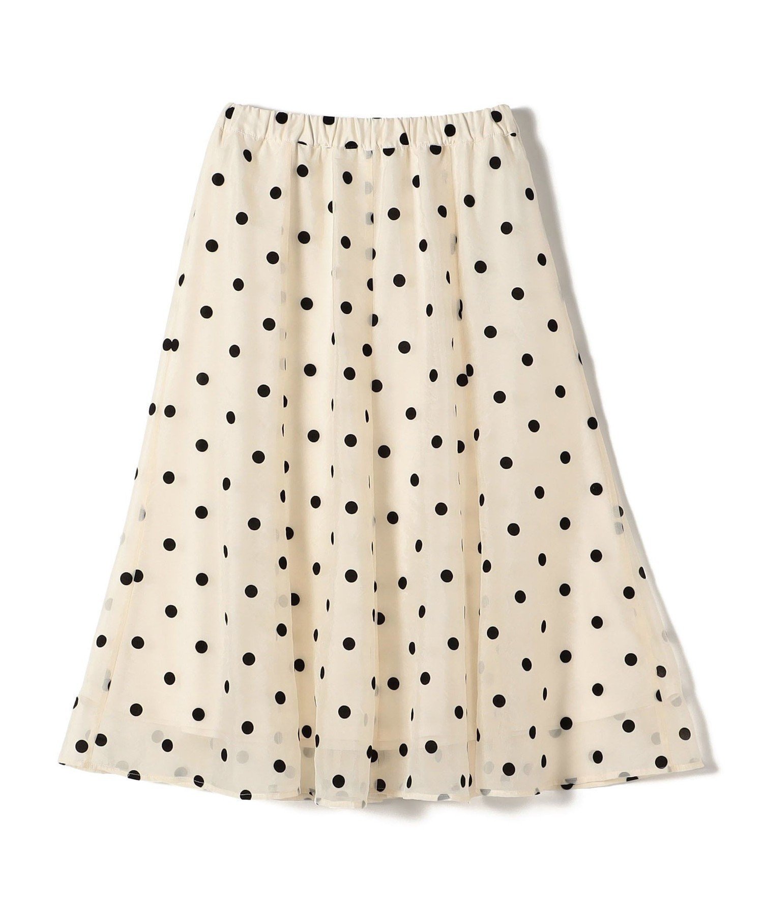 【シップス フォー ウィメン/SHIPS】のSHIPS Colors オーガンジー ドット フレア スカート インテリア・キッズ・メンズ・レディースファッション・服の通販 founy(ファニー) ファッション Fashion レディースファッション Fashion for Women スカート Skirts Aライン・フレアスカート A-Line & Flared Skirts オーガンジー Organza Fabric カットソー Cut and Sewn Top シンプル Simple, Minimal ドット Polka Dot, Dot Pattern フレア Flare, Flared メンズ Men's, Menswear アウトレット Outlet / Clearance ビジネス 仕事 通勤 Business / Work / Commuting 2025年 2025 2025春夏・S/S Spring/Summer 2025 SS25 オフホワイト|ID: prp329100004878616 ipo3291000000036397076
