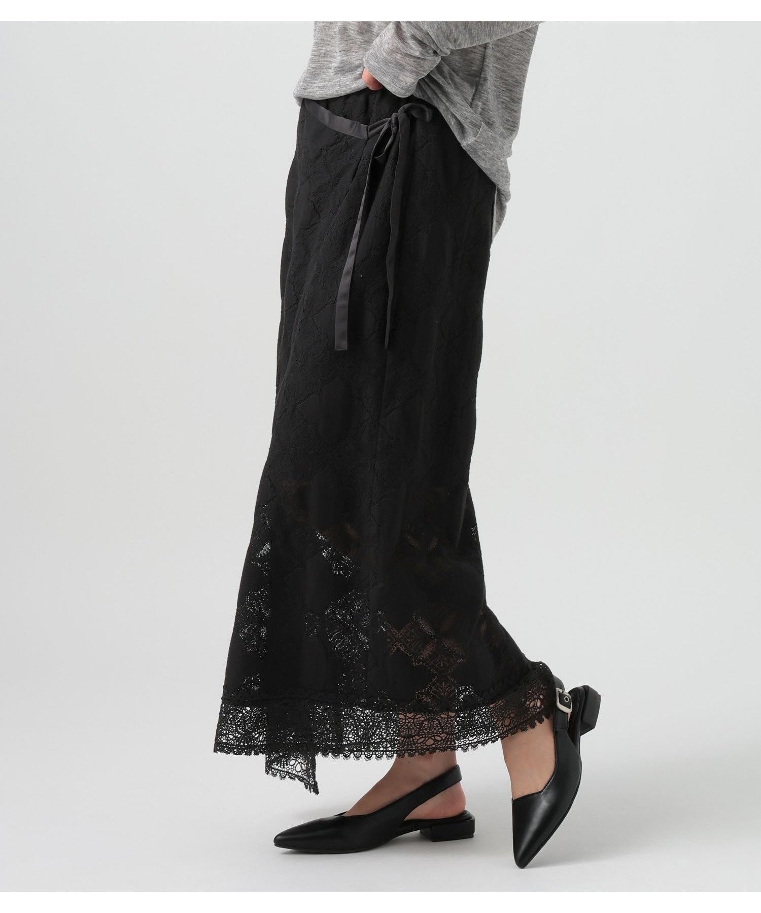 【ベイフロー/BAYFLOW】のラップ見えデザイン レースラップスカート インテリア・キッズ・メンズ・レディースファッション・服の通販 founy(ファニー) ファッション Fashion レディースファッション Fashion for Women スカート Skirts おすすめ Recommended / Our Picks サテン Satin, Glossy Fabric デニム Denim, Jeans Material フロント Front, Front Design ブルゾン Blouson, Bomber Jacket ラップ Wrap, Wrap Design リボン Ribbon, Bow レース Lace, Lace Fabric ブラック19|ID: prp329100004878620 ipo3291000000036397112