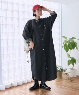 【フリークスストア/FREAK'S STORE】のRED KAP 別注 リヨセルデニム ノーカラー シャツワンピース/デニムワンピース 全2色 人気、トレンドファッション・服の通販 founy(ファニー) ファッション Fashion レディースファッション Fashion for Women ワンピース Dresses シャツワンピース / 1枚で着映えコーデ Shirt Dresses 2026年 2026 スペシャル Special, Limited Edition デニム Denim, Jeans Material ロング Long, Long-Length 別注 Limited Edition, Custom Order 夏 Summer S/S・春夏 SS, Spring/Summer, Warm Season 楽ちん Easy Fit, Comfortable |ID:prp329100004879303