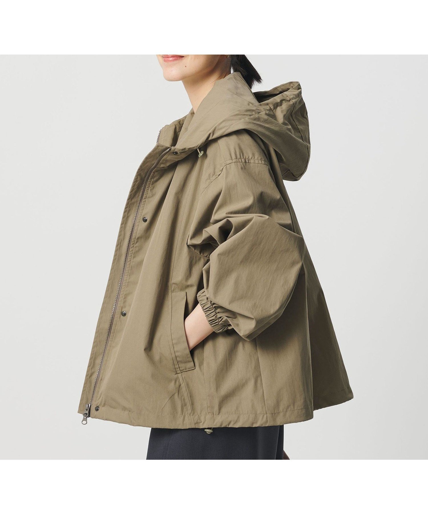 【ビューティ&ユース ユナイテッドアローズ/BEAUTY&YOUTH / UNITED ARROWS】の【WEB限定】コットンナイロン フードブルゾン ウォッシャブル インテリア・キッズ・メンズ・レディースファッション・服の通販 founy(ファニー) 　ファッション　Fashion　レディースファッション　Fashion for Women　アウター　Coat / Outerwear Collection　ブルゾンジャケット・スポーティアウター　Blouson Jackets　ウォッシャブル　Machine Washable　春　Spring　トレンド　Trend, Trending Now　ドローコード　Drawcord, Drawstring Cord　バランス　Balance, Style Balance　ブルゾン　Blouson, Bomber Jacket　ロング　Long, Long-Length　ワイド　Wide, Wide Fit　おすすめ　Recommended / Our Picks　MOCA|ID: prp329100004879320 ipo3291000000036408811