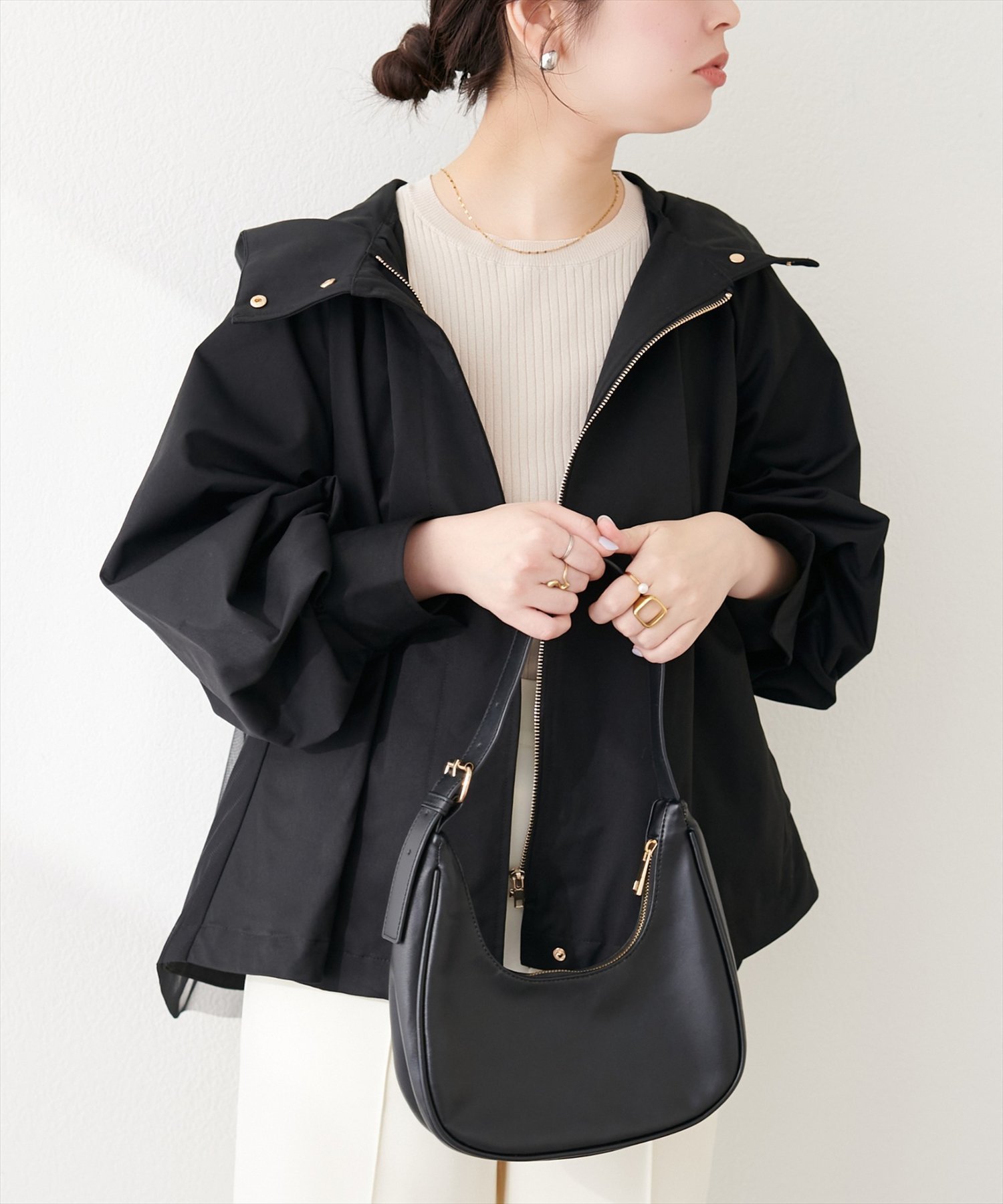 【ナチュラルクチュール/natural couture】のバックチュールペプラムマウンテンパーカージャケット インテリア・キッズ・メンズ・レディースファッション・服の通販 founy(ファニー) 　ファッション　Fashion　レディースファッション　Fashion for Women　アウター　Coat / Outerwear Collection　レディースジャケット・軽アウター　Jackets　エレガント 上品　Elegant　シンプル　Simple, Minimal　スニーカー　Sneakers, Trainers　チュール　Tulip, Tulip Motif　デニム　Denim, Jeans Material　バランス　Balance, Style Balance　パーカー　Hoodie, Parka　フロント　Front, Front Design　ポケット　Pocket, Pocket Detail　ミックス　Mix, Mixed Style　リラックス　Relax, Relaxed Fit　再入荷　Restock / Back in Stock　おすすめ　Recommended / Our Picks　2026年　2026　ブラック|ID: prp329100004879324 ipo3291000000036408825