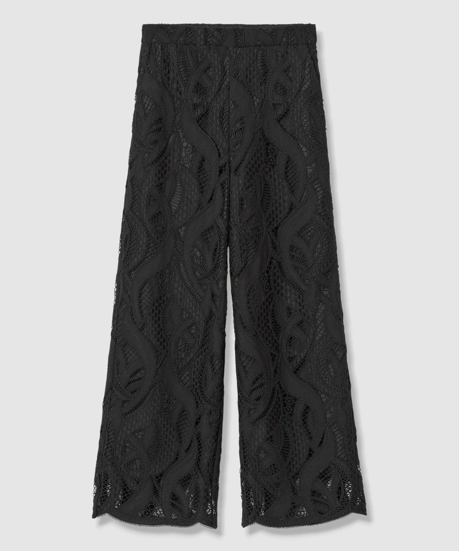 【アナイ/ANAYI】の【セットアップ対応商品】リーフコード刺繍ワイドパンツ インテリア・キッズ・メンズ・レディースファッション・服の通販 founy(ファニー) ファッション Fashion レディースファッション Fashion for Women セットアップ Matching Sets レディースパンツ・ボトムス Pants & Trousers / Bottoms エレガント 上品 Elegant エンブロイダリー Embroidery Design ジャケット Jacket, Outerwear セットアップ Set-Up, Coordinated Outfit プリント Print, Printed Pattern モチーフ Motif, Design Theme リーフ Leaf, Botanical Leaf レース Lace, Lace Fabric ワイド Wide, Wide Fit 夏 Summer S/S・春夏 SS, Spring/Summer, Warm Season black|ID: prp329100004879335 ipo3291000000036408863