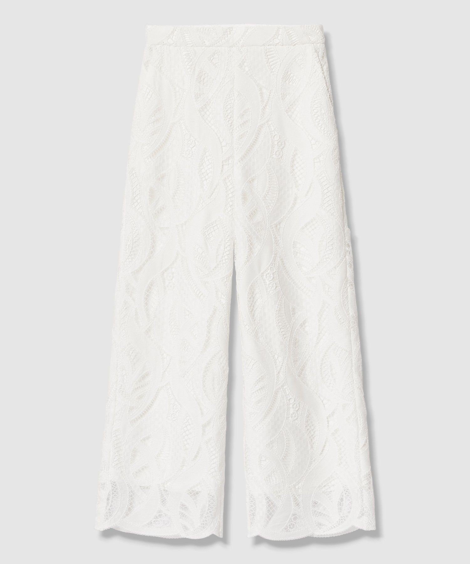【アナイ/ANAYI】の【セットアップ対応商品】リーフコード刺繍ワイドパンツ インテリア・キッズ・メンズ・レディースファッション・服の通販 founy(ファニー) ファッション Fashion レディースファッション Fashion for Women セットアップ Matching Sets レディースパンツ・ボトムス Pants & Trousers / Bottoms エレガント 上品 Elegant エンブロイダリー Embroidery Design ジャケット Jacket, Outerwear セットアップ Set-Up, Coordinated Outfit プリント Print, Printed Pattern モチーフ Motif, Design Theme リーフ Leaf, Botanical Leaf レース Lace, Lace Fabric ワイド Wide, Wide Fit 夏 Summer S/S・春夏 SS, Spring/Summer, Warm Season white|ID: prp329100004879335 ipo3291000000036408864