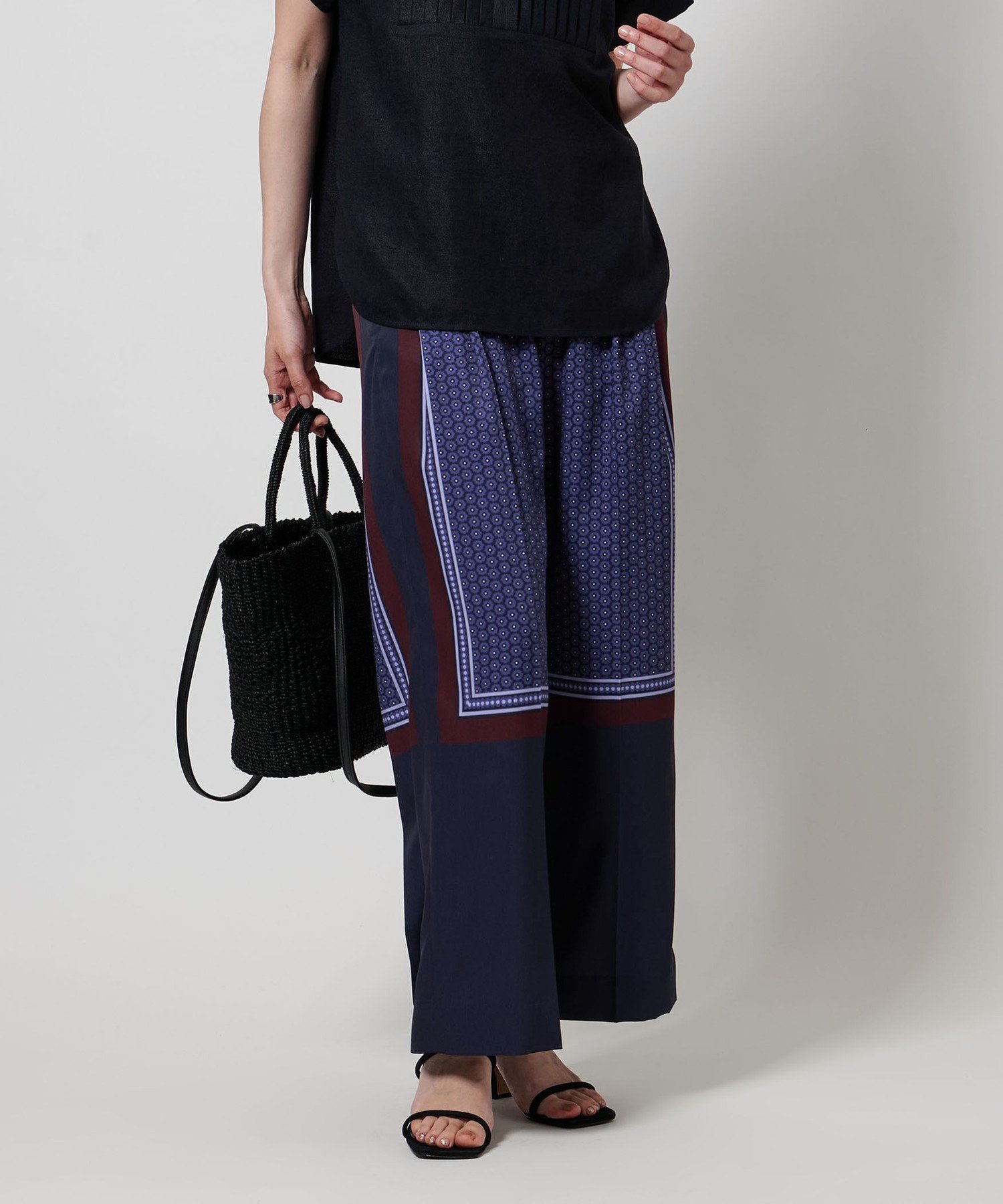 【ユナイテッドアローズ/UNITED ARROWS】のパネルプリント ワイド パンツ 人気、トレンドファッション・服の通販 founy(ファニー) 　ファッション　Fashion　レディースファッション　Fashion for Women　パンツ　Pants & Trousers　カットソー　Cut and Sewn Top　シンプル　Simple, Minimal　ストレート　Straight, Straight Cut　セットアップ　Set-Up, Coordinated Outfit　プリント　Print, Printed Pattern　別注　Limited Edition, Custom Order　リラックス　Relax, Relaxed Fit　ワイド　Wide, Wide Fit　アウトレット　Outlet / Clearance　おすすめ　Recommended / Our Picks　 other-1|ID: prp329100004879342 ipo3291000000036408889