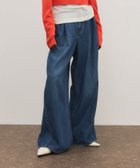 【アダム エ ロペ/ADAM ET ROPE'】のイージータックワイドデニム 人気、トレンドファッション・服の通販 founy(ファニー) ファッション Fashion レディースファッション Fashion for Women ウォッシュ Washed Finish デニム Denim, Jeans Material バランス Balance, Style Balance フレア Flare, Flared ポケット Pocket, Pocket Detail リネン Linen, Linen Fabric リラックス Relax, Relaxed Fit ワイド Wide, Wide Fit おすすめ Recommended / Our Picks 2026年 2026 thumbnail ネイビー(40)|ID: prp329100004879343 ipo3291000000036408892