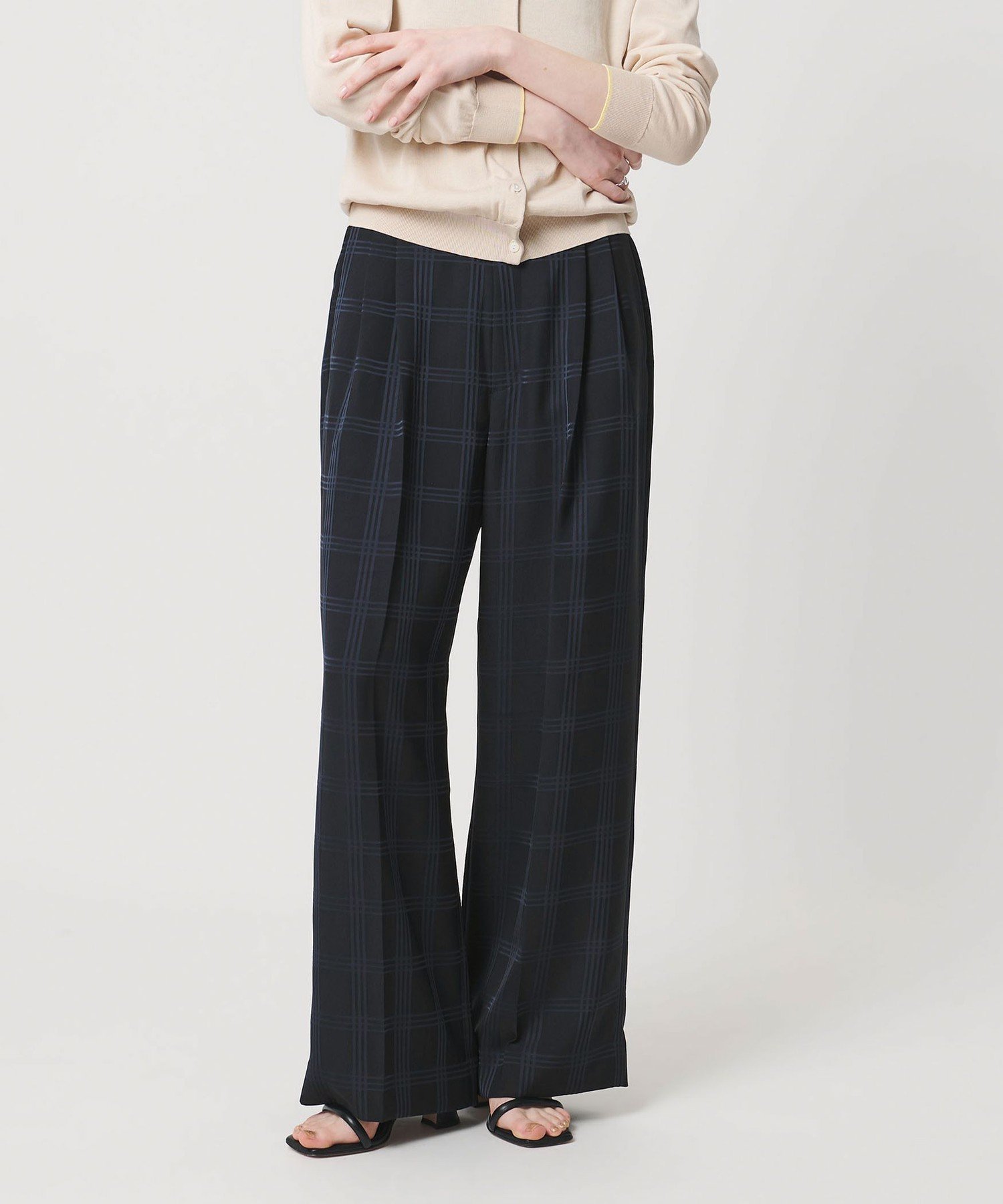 【ユナイテッドアローズ/UNITED ARROWS】のチェック 2タック ワイドパンツ -ウォッシャブル- インテリア・キッズ・メンズ・レディースファッション・服の通販 founy(ファニー) ファッション Fashion レディースファッション Fashion for Women パンツ Pants & Trousers アンダー Underwear Essentials ウォッシャブル Machine Washable シンプル Simple, Minimal ジャケット Jacket, Outerwear ストレート Straight, Straight Cut チェック Check, Plaid, Tartan フィット Fit, Slim Fit ワイド Wide, Wide Fit NAVY|ID: prp329100004879347 ipo3291000000036408909