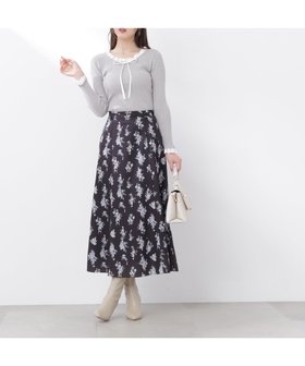 【プロポーション ボディドレッシング/PROPORTION BODY DRESSING】のフラワープリントフレアスカート 26SS 人気、トレンドファッション・服の通販 founy(ファニー) ファッション Fashion レディースファッション Fashion for Women スカート Skirts Aライン・フレアスカート A-Line & Flared Skirts 2026年 2026 フラワー Flower, Floral フレア Flare, Flared プリント Print, Printed Pattern |ID:prp329100004879356