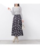 【プロポーション ボディドレッシング/PROPORTION BODY DRESSING】のフラワープリントフレアスカート 26SS 人気、トレンドファッション・服の通販 founy(ファニー) ファッション Fashion レディースファッション Fashion for Women スカート Skirts Aライン・フレアスカート A-Line & Flared Skirts 2026年 2026 フラワー Flower, Floral フレア Flare, Flared プリント Print, Printed Pattern thumbnail ブラック×ホワイト|ID: prp329100004879356 ipo3291000000036408944