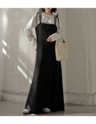 【リエディ/Re:EDIT】のジョーゼットポンチフレアキャミワンピース 人気、トレンドファッション・服の通販 founy(ファニー) ファッション Fashion レディースファッション Fashion for Women ワンピース Dresses キャミソールワンピース Camisole Dresses インナー Innerwear キャミソール Camisole, Spaghetti Strap Top コンパクト Compact, Small Size シンプル Simple, Minimal ジョーゼット Georgette, Semi-Sheer Fabric ストレッチ Stretch, Stretchy Fabric トレンド Trend, Trending Now バランス Balance, Style Balance フェミニン Feminine, Girly フレア Flare, Flared フロント Front, Front Design リボン Ribbon, Bow ロング Long, Long-Length エレガント 上品 Elegant thumbnail リボンブラック|ID: prp329100004879381 ipo3291000000036409045