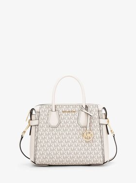 【マイケルコース/MICHAEL KORS】のMERCER トップジップ ベルテッド サッチェル スモール - MKシグネチャー マイケルコース 人気、トレンドファッション・服の通販 founy(ファニー) ファッション Fashion レディースファッション Fashion for Women コレクション Collection, Seasonal Line ショルダー Shoulder, Shoulder Strap ドロップ Drop Shoulder, Dropped Style ラグジュアリー Luxury, Elegant |ID:prp329100004879401