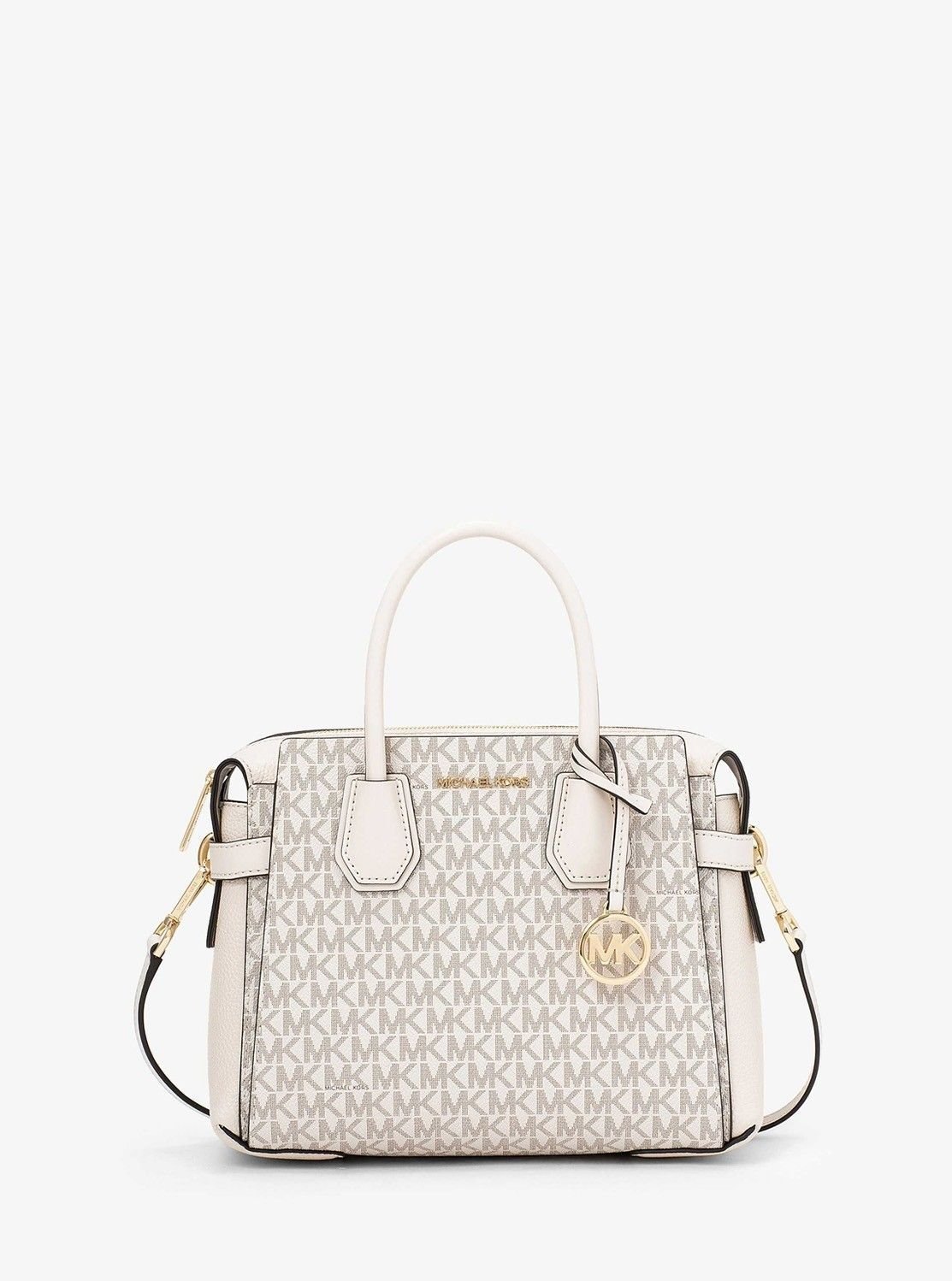 【マイケルコース/MICHAEL KORS】のMERCER トップジップ ベルテッド サッチェル スモール - MKシグネチャー マイケルコース 人気、トレンドファッション・服の通販 founy(ファニー) 　ファッション　Fashion　レディースファッション　Fashion for Women　コレクション　Collection, Seasonal Line　ショルダー　Shoulder, Shoulder Strap　ドロップ　Drop Shoulder, Dropped Style　ラグジュアリー　Luxury, Elegant　 other-1|ID: prp329100004879401 ipo3291000000036409130