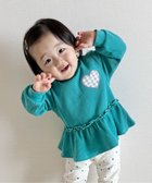 【エフオー オンラインストア/F.O.Online Store / KIDS】の【新色追加】ワッフルペプラムハートモチーフTシャツ 人気、トレンドファッション・服の通販 founy(ファニー) ファッション Fashion キッズファッション Fashion for Kids ペプラム Peplum, Flared Hem 長袖 Long Sleeve, Full Sleeve thumbnail ミント|ID: prp329100004880334 ipo3291000000036424015