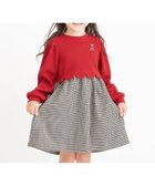 【エフオー オンラインストア/F.O.Online Store / KIDS】のWEB限定 スカラップドッキングワンピース 人気、トレンドファッション・服の通販 founy(ファニー) ファッション Fashion キッズファッション Fashion for Kids ワンピース Dresses プリント Print, Printed Pattern thumbnail チェック柄|ID: prp329100004880347 ipo3291000000036424201