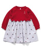 【エフオー オンラインストア/F.O.Online Store / KIDS】のWEB限定 スカラップドッキングワンピース 人気、トレンドファッション・服の通販 founy(ファニー) ファッション Fashion キッズファッション Fashion for Kids ワンピース Dresses プリント Print, Printed Pattern thumbnail レッド|ID: prp329100004880347 ipo3291000000036424218