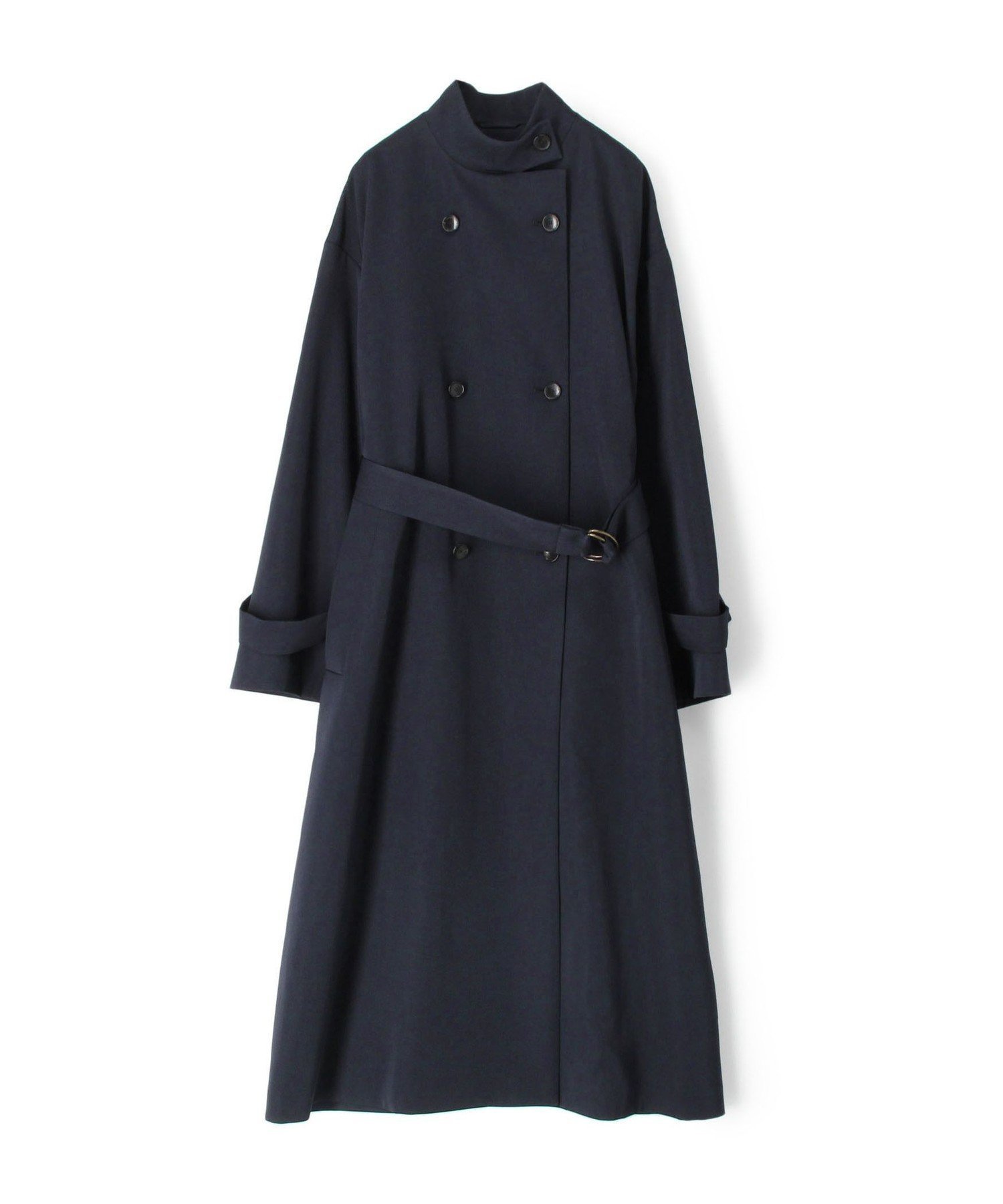 【トゥモローランド/TOMORROWLAND】のカバートクロス スタンドカラーコート インテリア・キッズ・メンズ・レディースファッション・服の通販 founy(ファニー) 　ファッション　Fashion　レディースファッション　Fashion for Women　アウター　Coat / Outerwear Collection　コート・ロングコート・ピーコート　Long Coats, Peacoats & More　おすすめ　Recommended / Our Picks　クラシカル　Classical, Vintage-Inspired　スタンド　Stand Collar, Upright Stand　スリーブ　Sleeve, Long Sleeve / Short Sleeve　フロント　Front, Front Design　エレガント 上品　Elegant　69 ネイビー|ID: prp329100004880367 ipo3291000000036424653