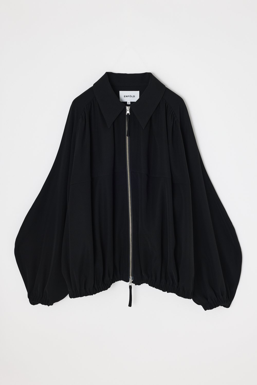 【エンフォルド/ENFOLD】のZIP-UP JACKET インテリア・キッズ・メンズ・レディースファッション・服の通販 founy(ファニー) ファッション Fashion レディースファッション Fashion for Women アウター Coat / Outerwear Collection レディースジャケット・軽アウター Jackets エレガント 上品 Elegant ジャケット Jacket, Outerwear センター Center, Center Line ドレープ Drape, Draping Fabric パターン Pattern, Design Print BLK|ID: prp329100004880402 ipo3291000000036425106