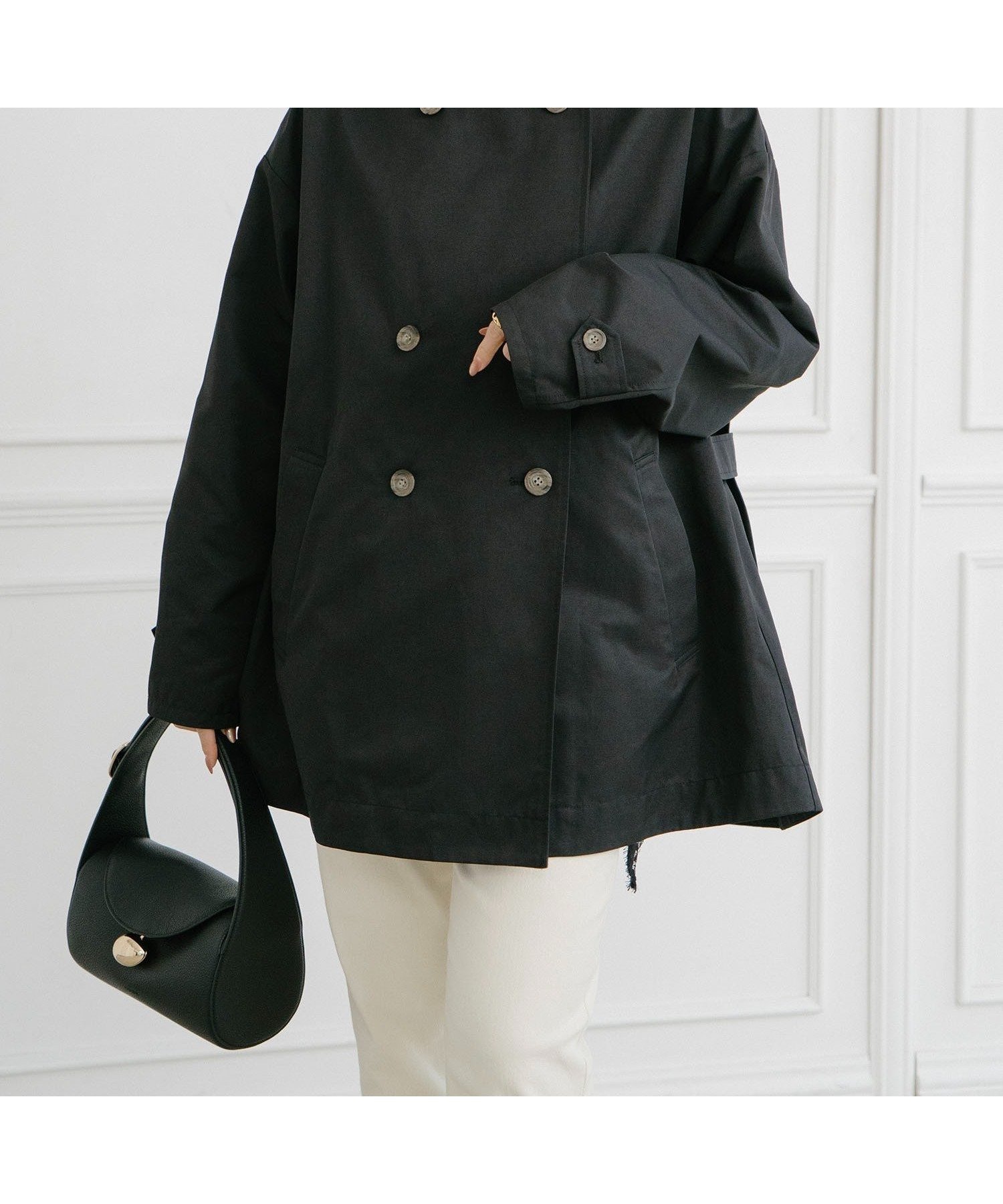 【スタイルドア/STYLEDOOR】のバックフレアミドルトレンチコート インテリア・キッズ・メンズ・レディースファッション・服の通販 founy(ファニー) ファッション Fashion レディースファッション Fashion for Women アウター Coat / Outerwear Collection コート・ロングコート・ピーコート Long Coats, Peacoats & More トレンチコート / 春秋の定番アウター Trench Coats 洗える Machine Washable スキニー Skinny, Slim Fit テーパード Tapered, Tapered Pants トレンド Trend, Trending Now 定番 Standard, Basic Item なめらか Smooth, Silky Texture バランス Balance, Style Balance フォルム Silhouette, Form フラップ Flap, Flap Pocket フレア Flare, Flared ボトム Bottoms, Lower Wear ミドル Middle Length, Mid Height モダン Modern, Contemporary ループ Loop, Loop Knit ワイド Wide, Wide Fit ブラック|ID: prp329100004880413 ipo3291000000036425242