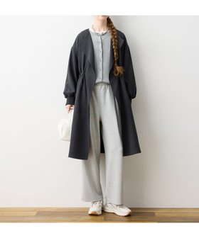 【ルスークホリデー/LE SOUK HOLIDAY】の【WEB限定】リネンライクガウンロングコート 人気、トレンドファッション・服の通販 founy(ファニー) ファッション Fashion レディースファッション Fashion for Women アウター Coat / Outerwear Collection コート・ロングコート・ピーコート Long Coats, Peacoats & More ビジネス 仕事 通勤 Business / Work / Commuting |ID:prp329100004880419
