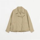 【エリオポール/heliopole】のMILITARY BLOUSON 人気、トレンドファッション・服の通販 founy(ファニー) ファッション Fashion レディースファッション Fashion for Women アウター Coat / Outerwear Collection ブルゾンジャケット・スポーティアウター Blouson Jackets サテン Satin, Glossy Fabric ドット Polka Dot, Dot Pattern ドローストリング Drawstring, Pull Cord ブルゾン Blouson, Bomber Jacket ミリタリー Military, Army Style ライダースジャケット Riders, Biker Jacket ヴィンテージ Vintage Style thumbnail ベージュ|ID: prp329100004880423 ipo3291000000036425376