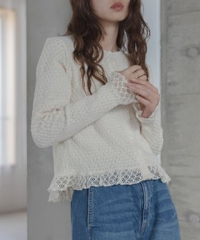 【サニーレーベル/Sonny Label / URBAN RESEARCH】のレースシャーリングフリルカットソー 人気、トレンドファッション・服の通販 founy(ファニー) ファッション Fashion レディースファッション Fashion for Women トップス・カットソー Cut & Sew Tops カットソー・ベーシックTシャツ Cut-and-Sewn Tops / Stretch Tees & Basics 2026年 2026 おすすめ Recommended / Our Picks カーディガン Cardigan, Knitwear シャーリング Shirring, Ruched シンプル Simple, Minimal スラックス Slacks, Dress Pants デニム Denim, Jeans Material フリル Frill, Ruffle レース Lace, Lace Fabric ロング Long, Long-Length 夏 Summer S/S・春夏 SS, Spring/Summer, Warm Season 羽織 Haori, Light Jacket |ID:prp329100004880439